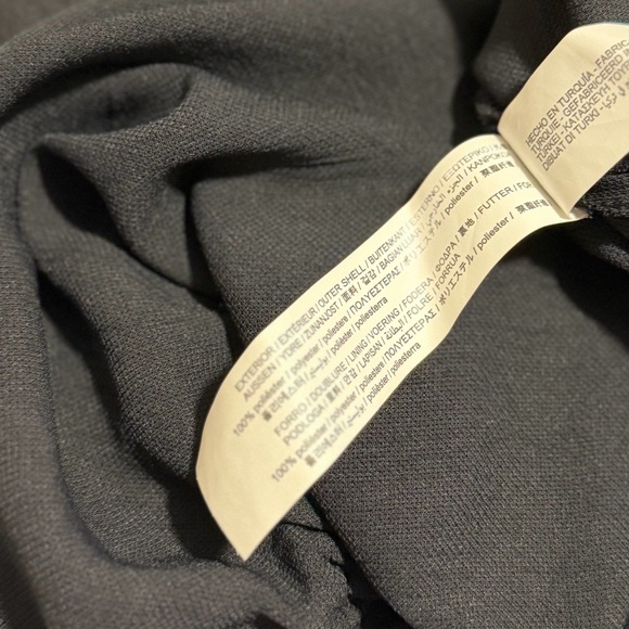 Zara Draped Jewel Trim Neckline Dress Black XS - Picture 9 of 9